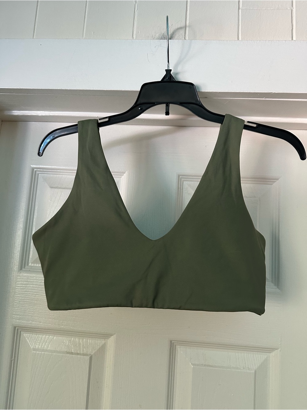 Serenity Olive V-Neck Bodysuit Tank